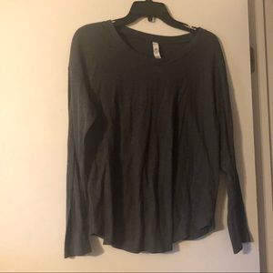 Alo waffle knit long sleeve top large